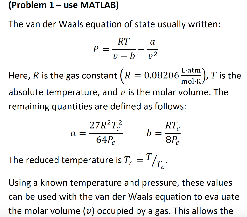 Van Der Waals Equation Solve For R Tessshebaylo 0138