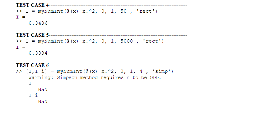 Solved Problem 2: Write a Numerical Integration Function | Chegg.com
