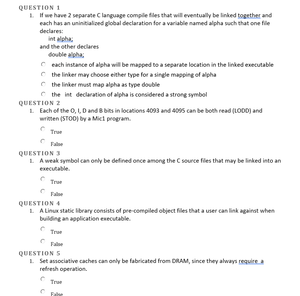 Solved QUESTION 1 1. If we have 2 separate C language | Chegg.com