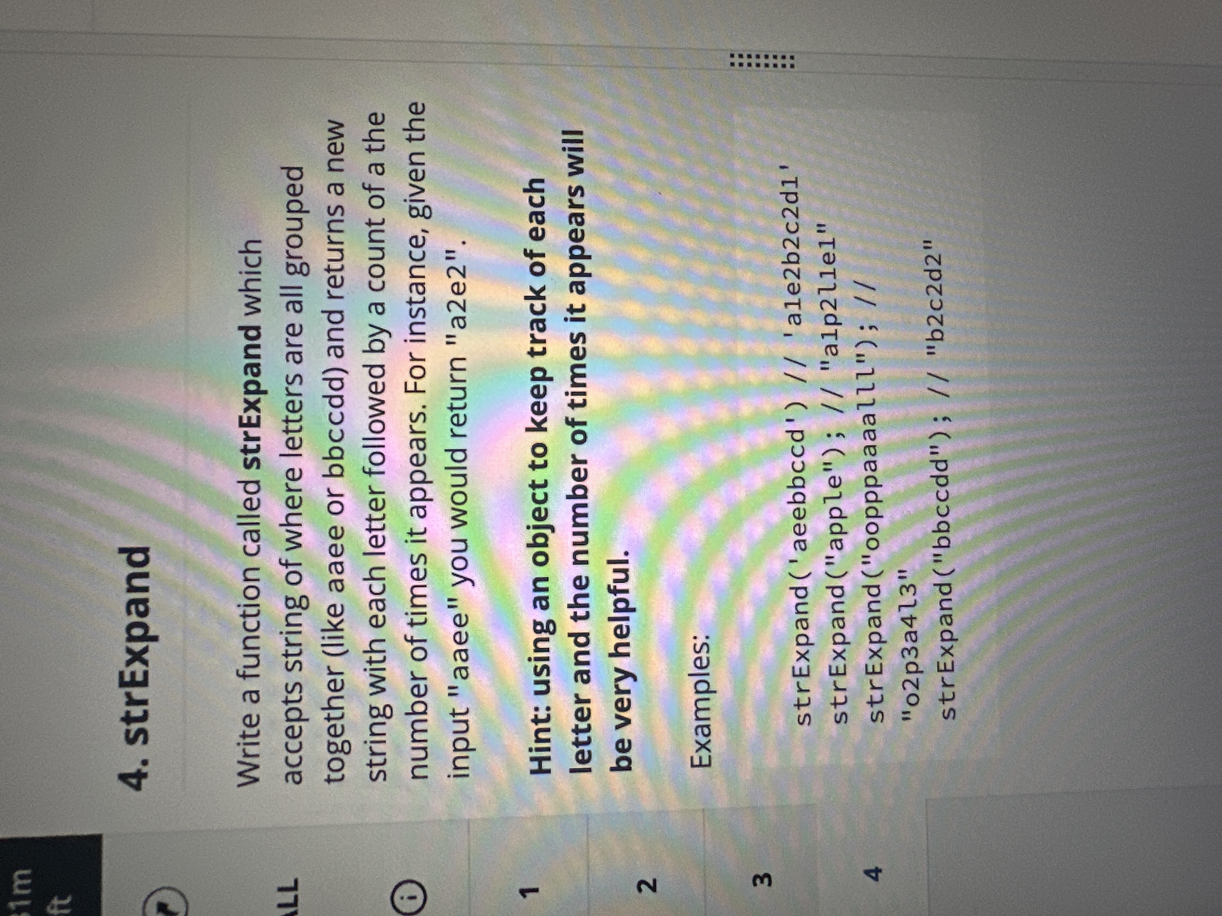Solved strExpandWrite a function called strExpand | Chegg.com