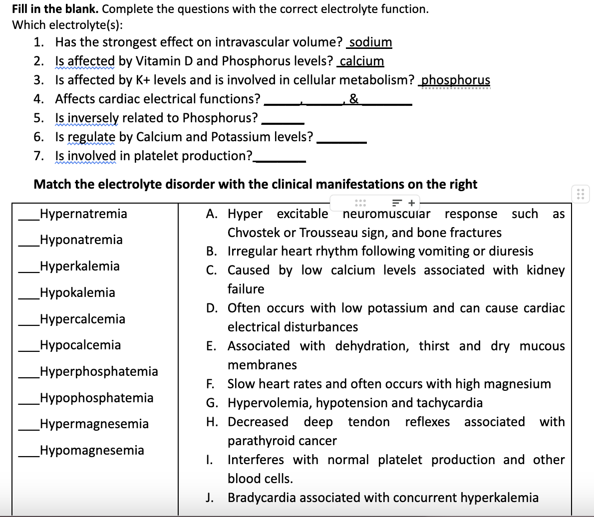 Solved Fill in the blank. Complete the questions with the | Chegg.com