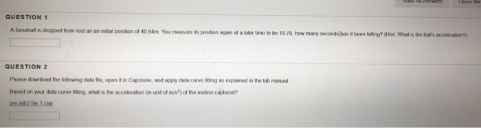 solved-question-1-a-baseball-is-dropped-from-rest-an-an-chegg