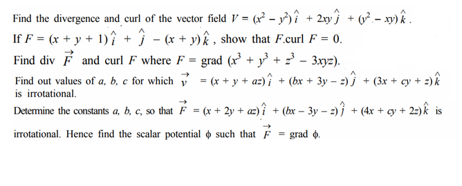 Solved Find The Divergence And Curl Of The Vector Field V Chegg Com