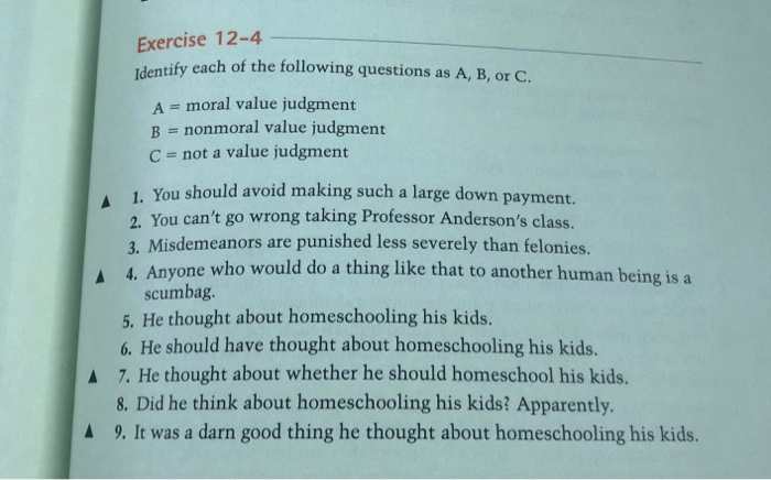 Solved Exercise 12-4 Identify Each Of The Following | Chegg.com