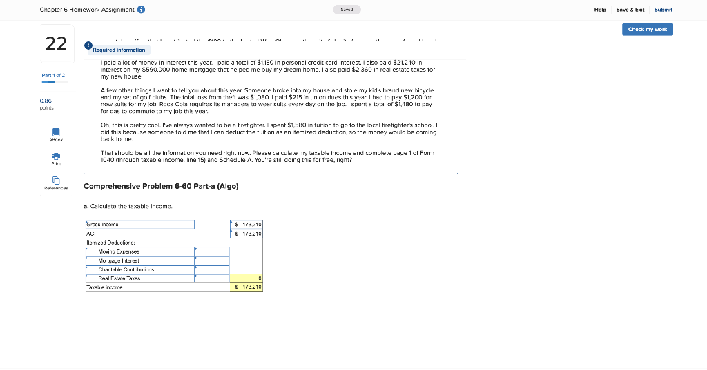 Solved Chapter 6 Homework Assignment 6 Saw Help Save & Exit | Chegg.com