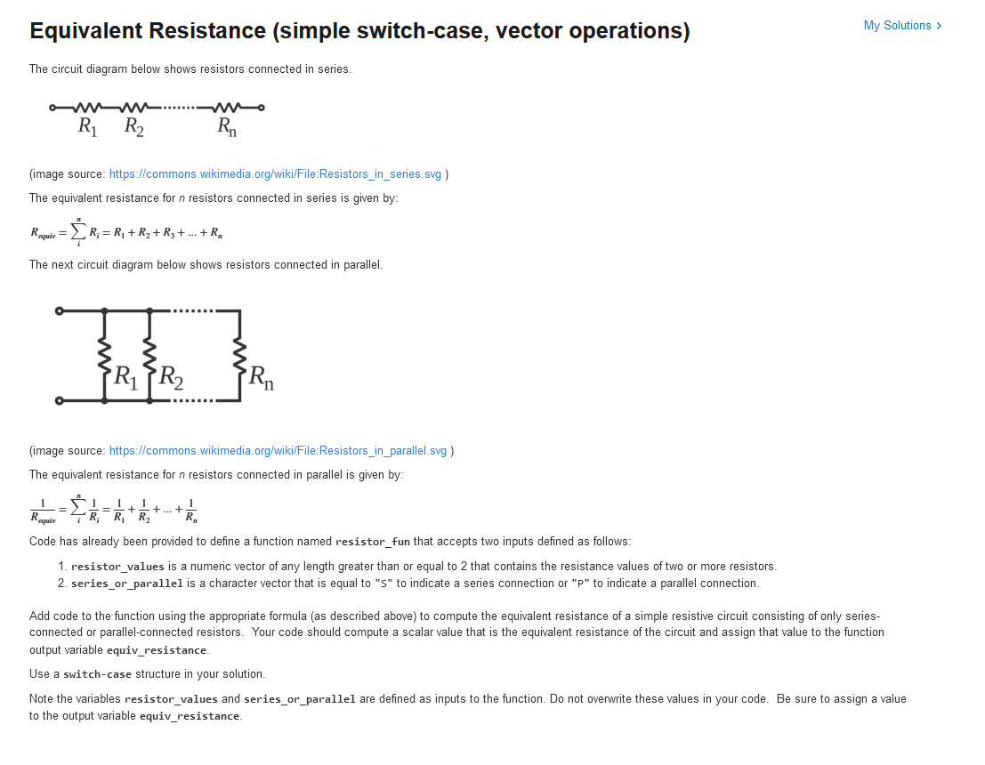 Solved Equivalent Resistance (simple switch-case, vector | Chegg.com