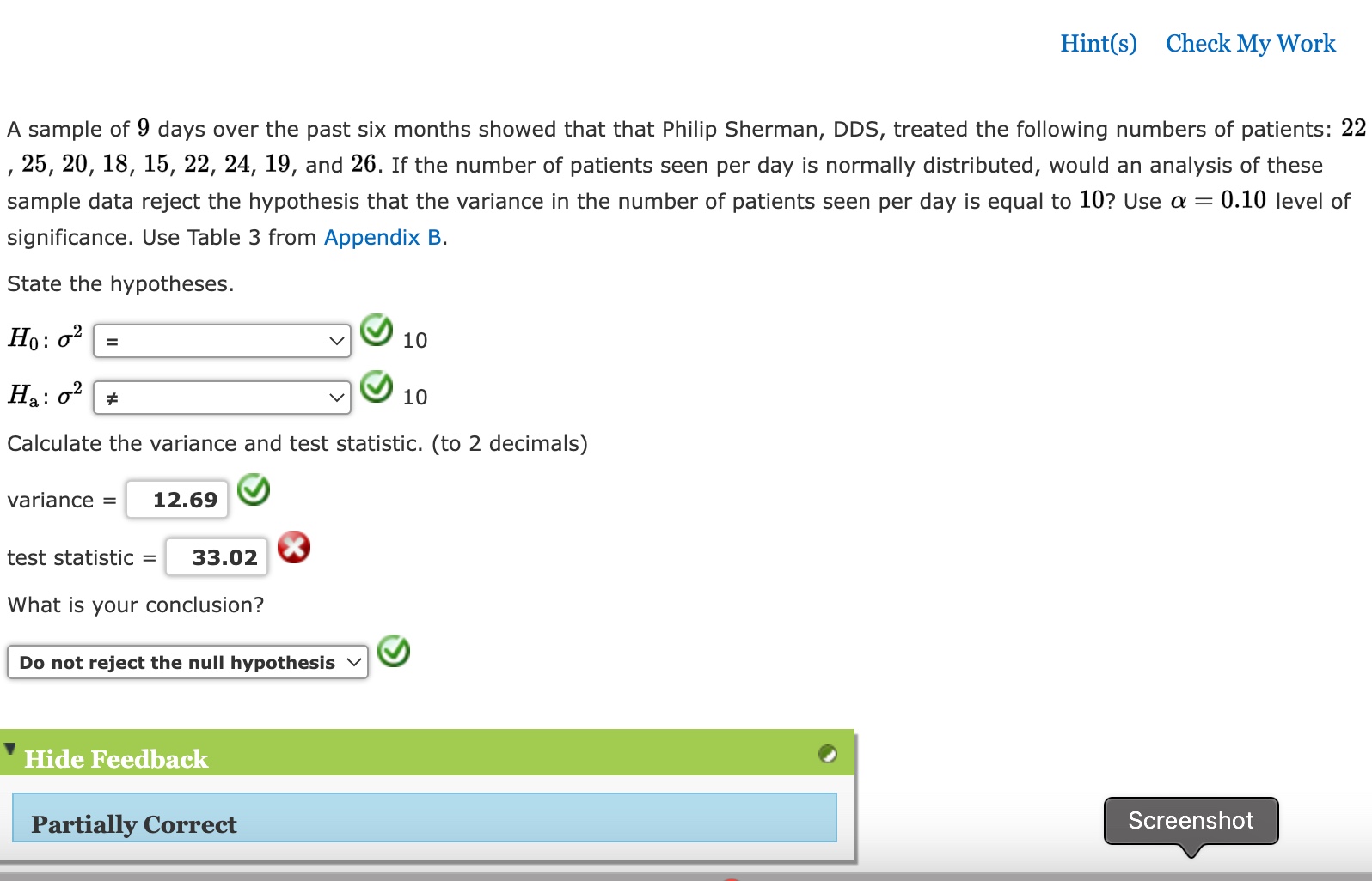 Solved A Sample Of 9 Days Over The Past Six Months Showed | Chegg.com