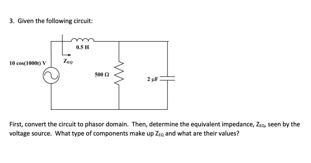 Solved 1. Given the following waveforms, find the phasor | Chegg.com