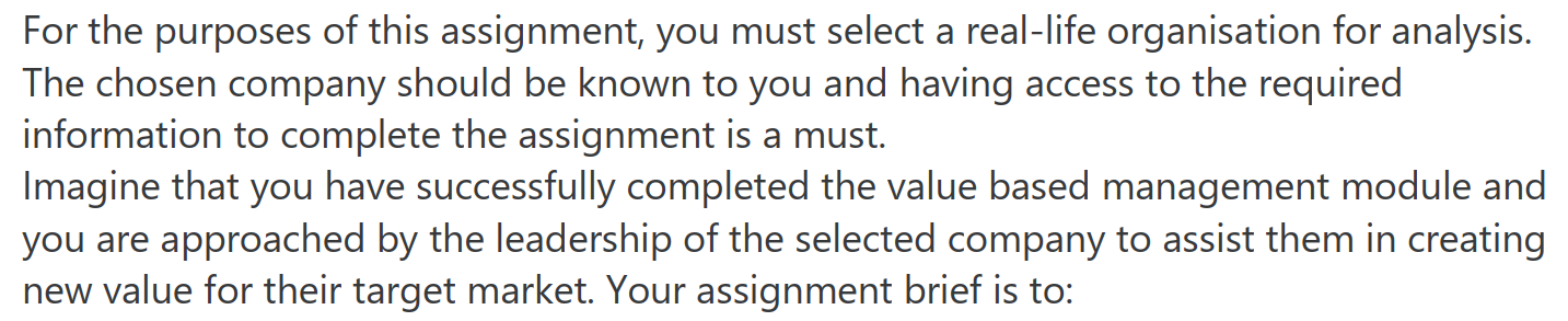 Solved For the purposes of this assignment, you must select | Chegg.com