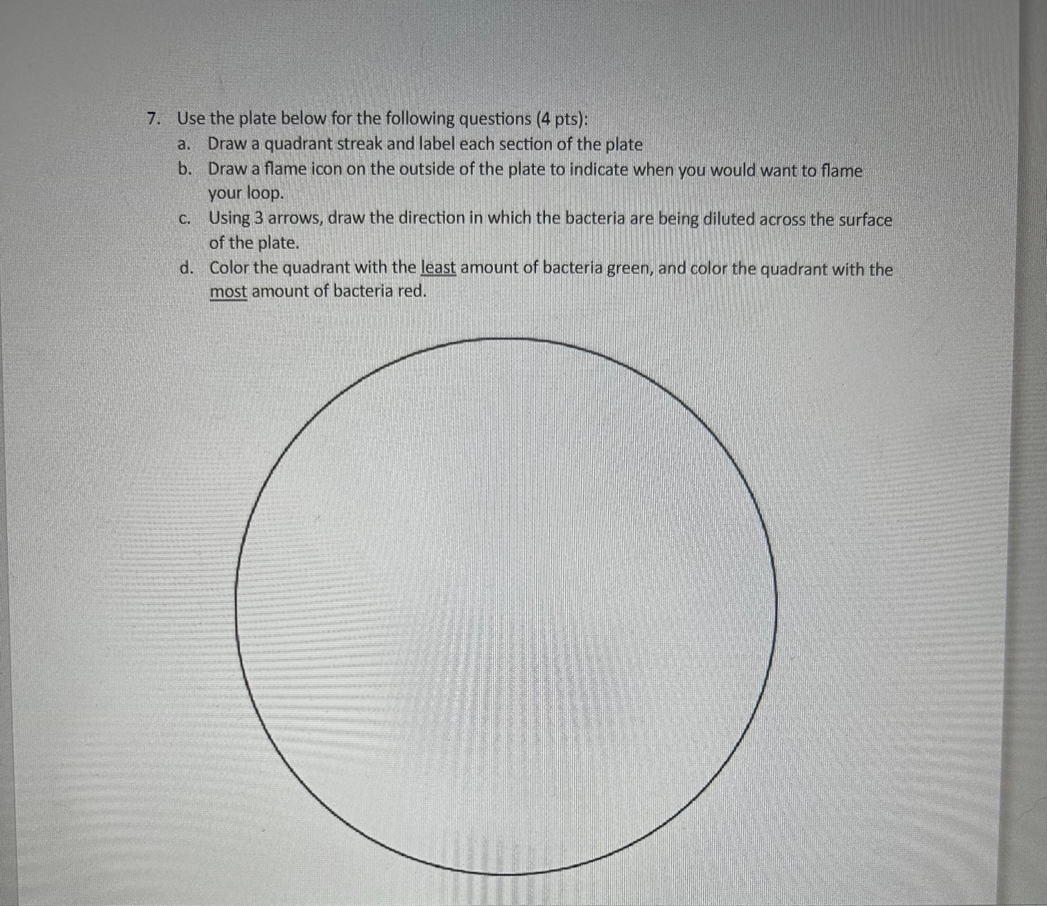 Solved Please complete all parts for #7 ﻿thank you! | Chegg.com
