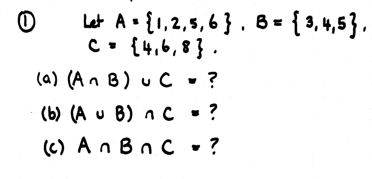 Solved 0 Let A. {1,2,5,6} . B = { 3,4,53. C = {4,6,8} (a) | Chegg.com