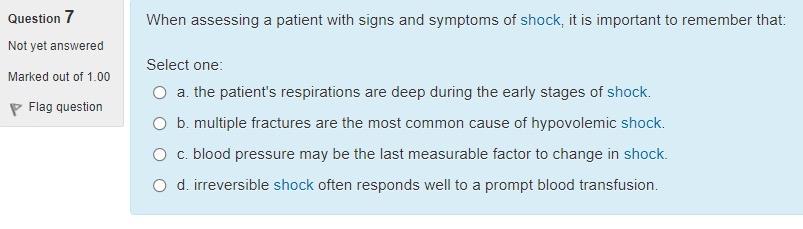 Solved Question 7 Not yet answered Marked out of 1.00 Flag | Chegg.com