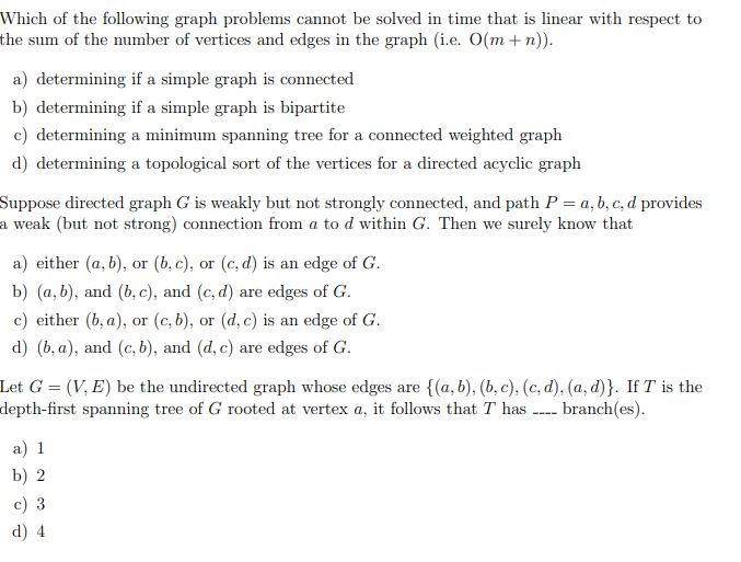 Solved Explain each in details. I know the right choices. | Chegg.com