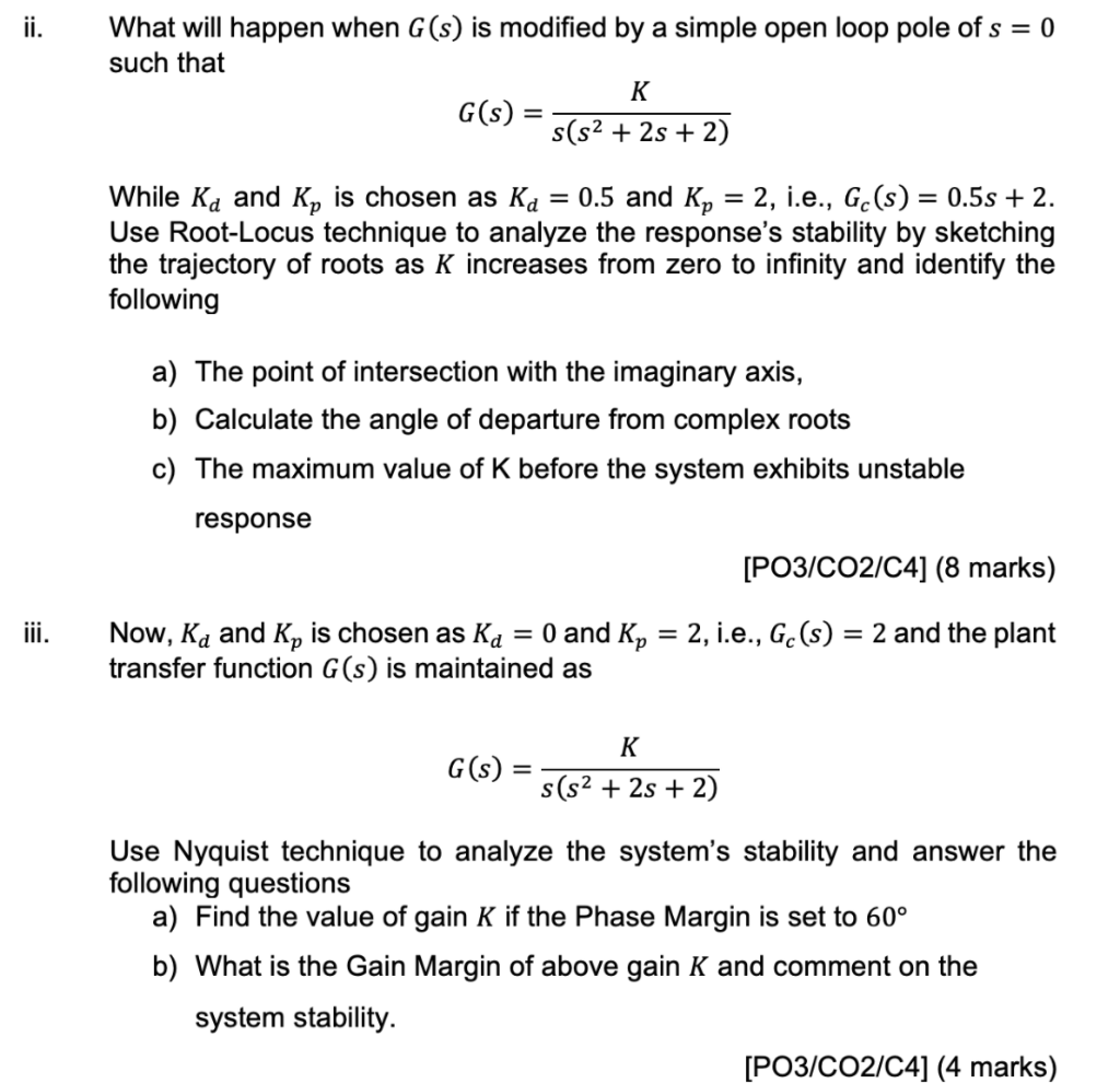 Solved 2. A unity feedback control system is illustrated in | Chegg.com