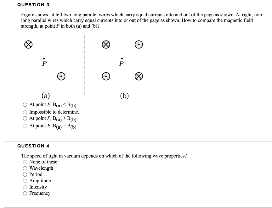 Solved QUESTION 3 Figure shows, at left two long parallel | Chegg.com