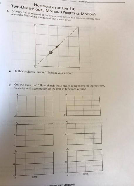 Solved Two-DIMEN HomeWOrk for LAB 10: 1. A heavy ball is | Chegg.com