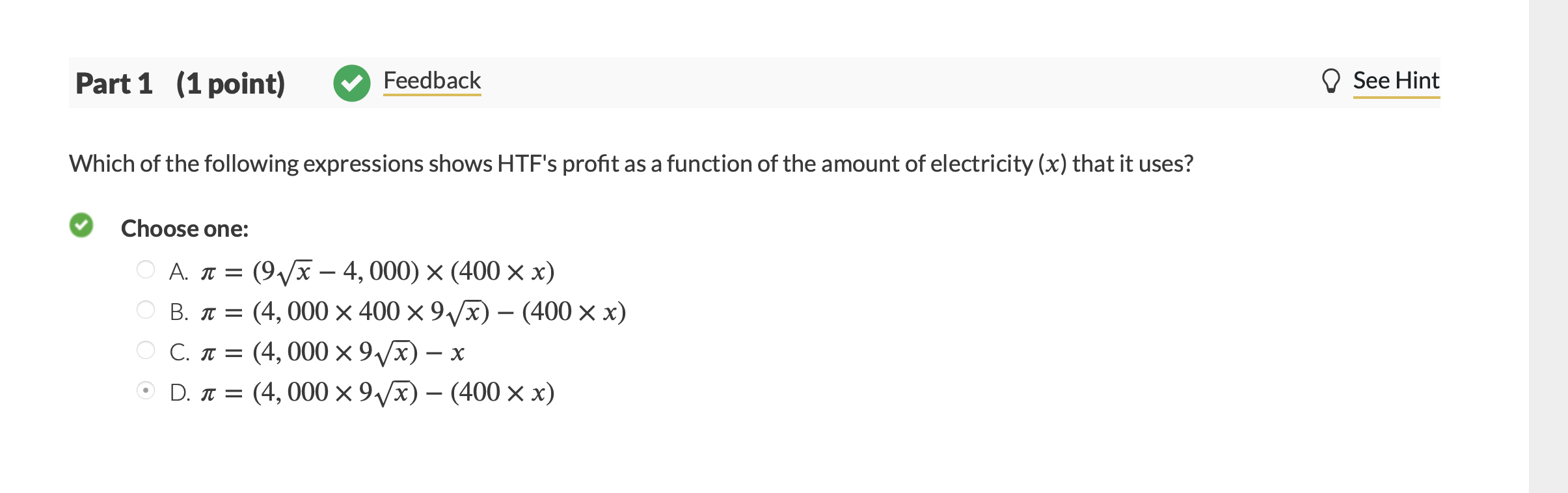 Solved 07 Question (10 points) Herb Time Farms (HTF) grows | Chegg.com