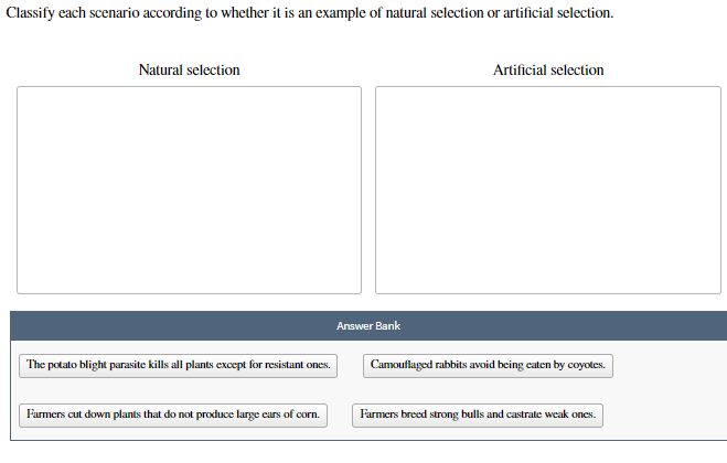 Solved Classify each scenario according to whether it is an | Chegg.com