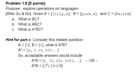 Solved Problem 1.8 [5 Points] Purpose: Explore Operations On | Chegg.com