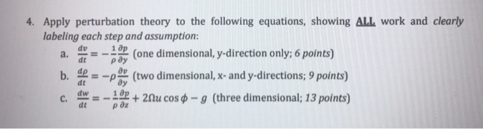 Solved 4. Apply Perturbation Theory To The Following | Chegg.com