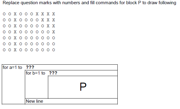 Solved Replace question marks with numbers and fill commands | Chegg.com