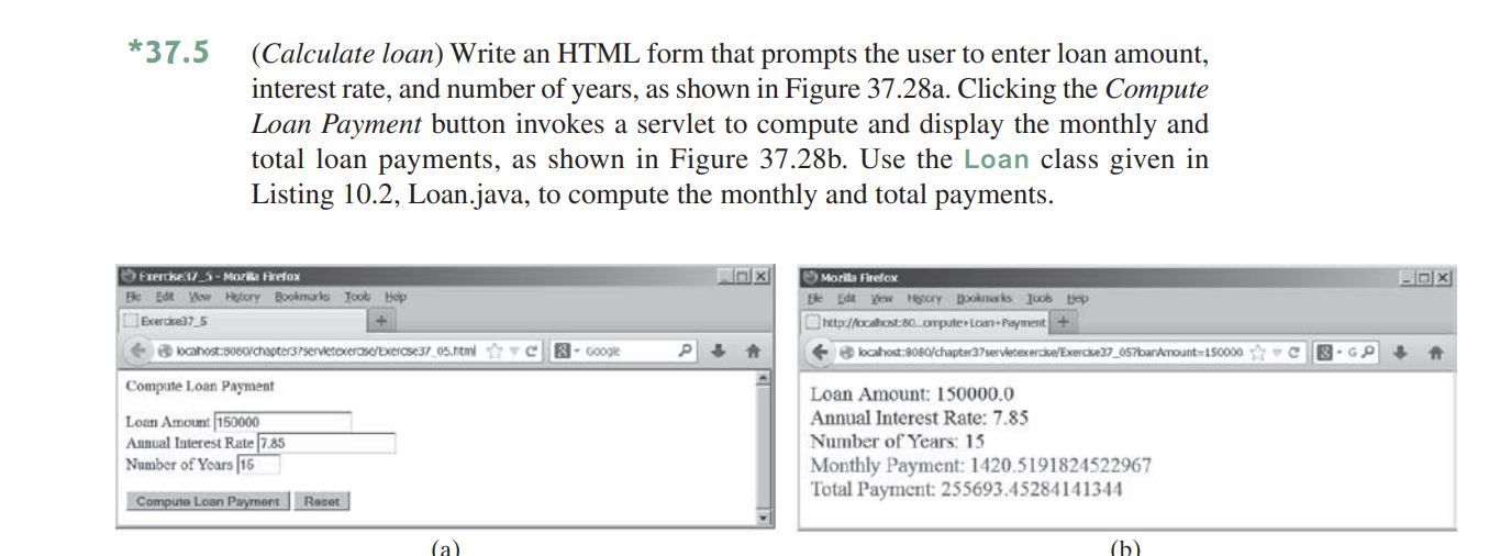 Solved (Calculate loan) Write an HTML form that prompts the | Chegg.com