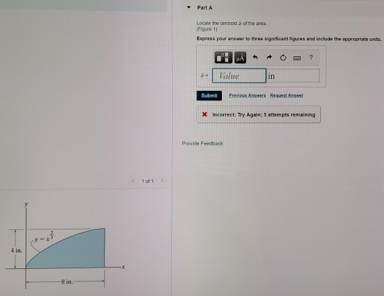 Solved Part A: locate centroid x of the area? Part B: | Chegg.com