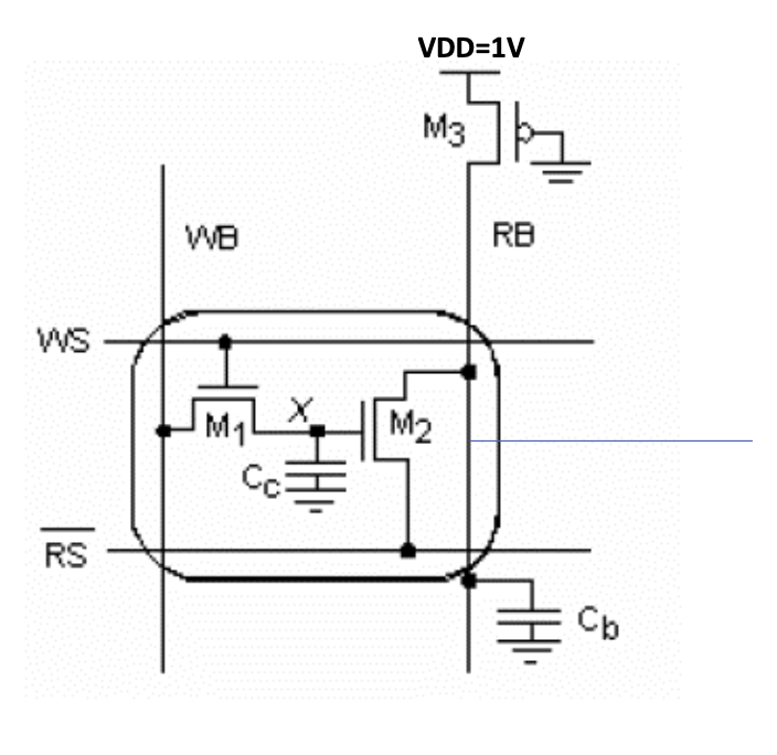 Solved A twotransistor memory cell is shown in Figure