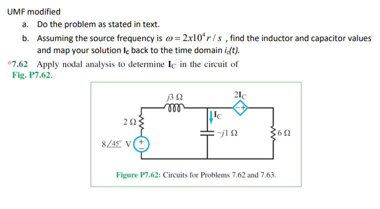 Solved Do Both A And B. A Is The Problem 7.62, And B Is An | Chegg.com