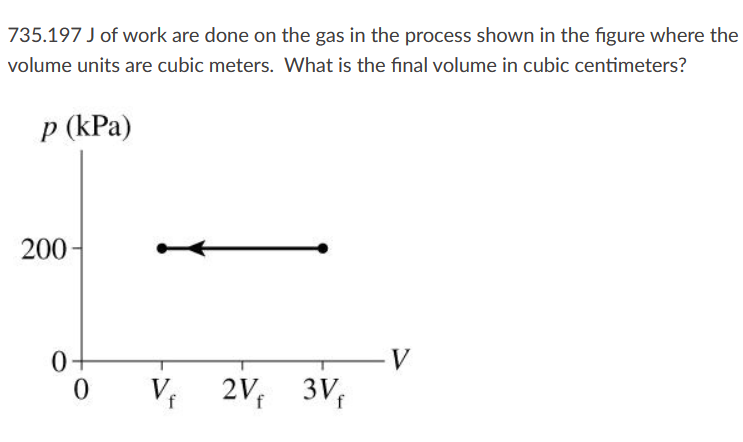 Solved 735.197 J of work are done on the gas in the process | Chegg.com