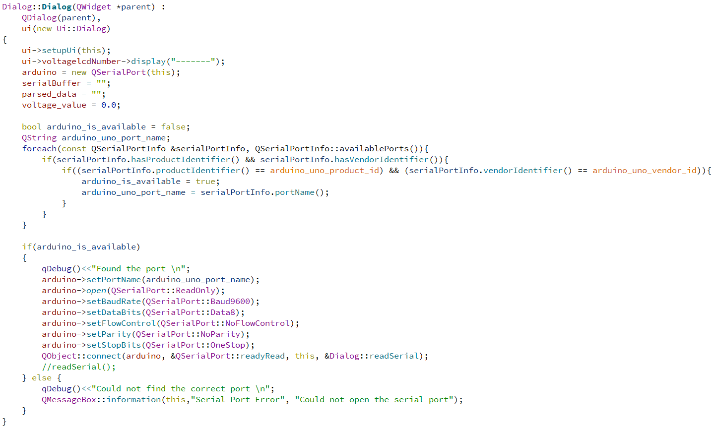 Dialog::Dialog(QWidget *parent) | Chegg.com