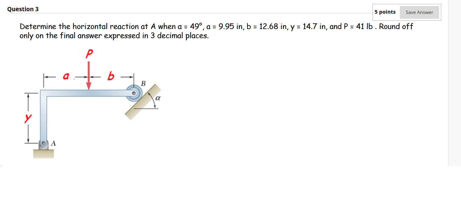 Solved Question 3 5 points Save Answer Determine the | Chegg.com