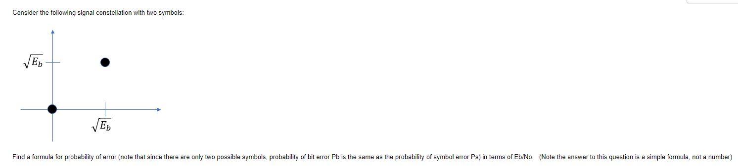 Solved Consider The Following Signal Constellation With Two Chegg Com
