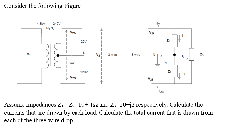 Solved Consider the following Figure 3-wire Assume | Chegg.com