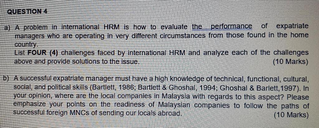 international hrm case study questions and answers