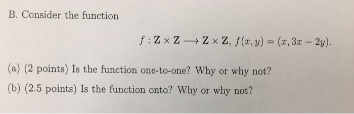 Solved Z Denotes The Set Of Integers And R Denotes The Set