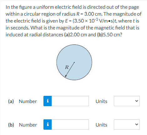 Solved In the figure a uniform electric field is directed | Chegg.com