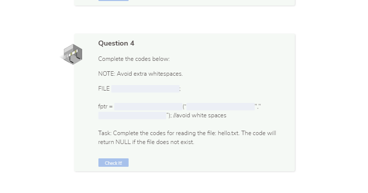 Solved Question 4 Complete the codes below: NOTE: Avoid | Chegg.com