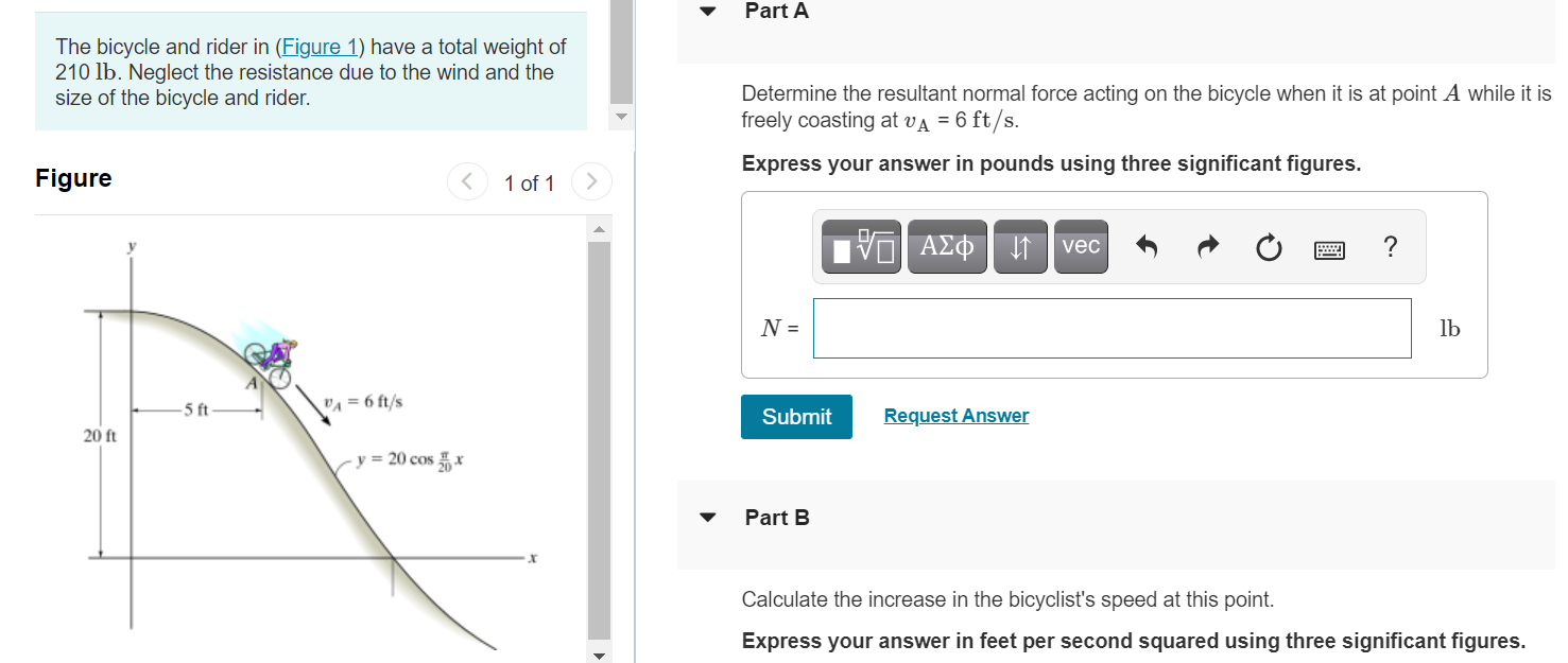 Part a the bicycle and rider in figure 1 have a chegg