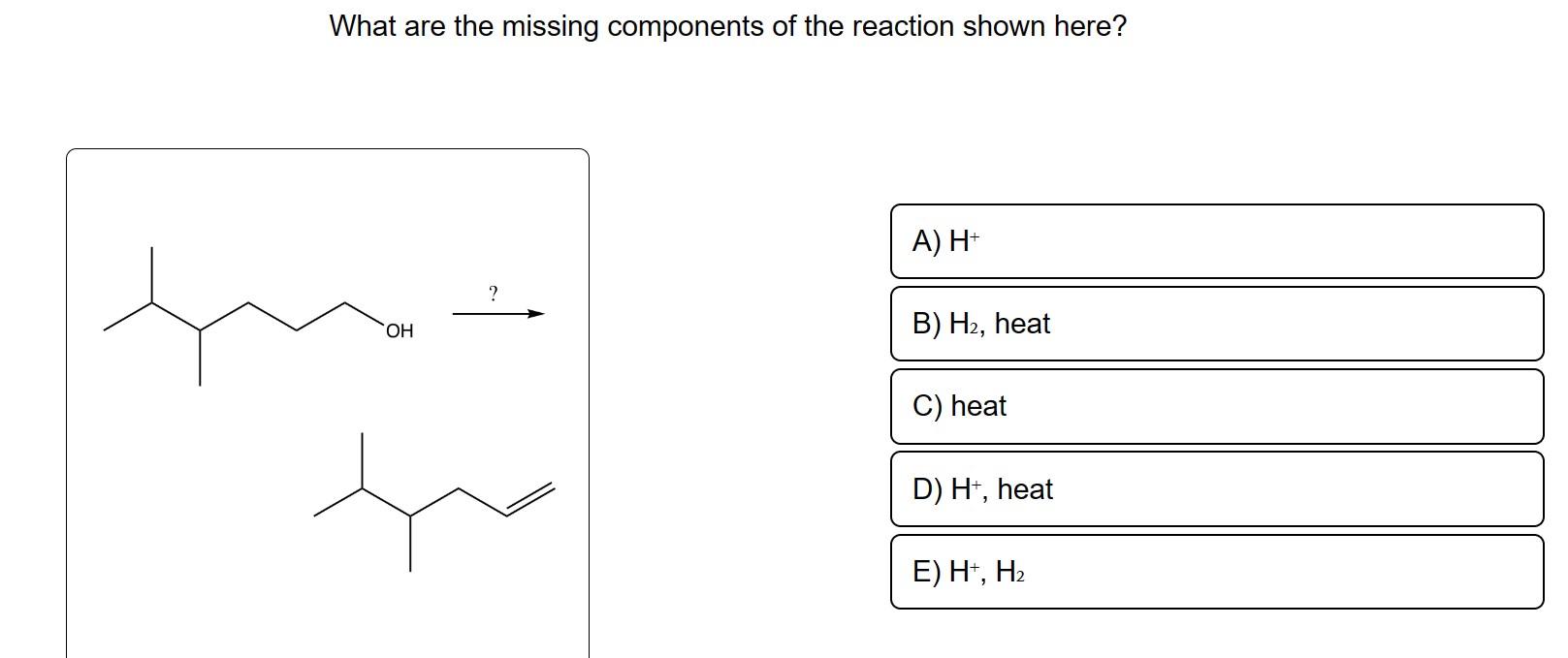 Solved What are the missing components of the reaction shown | Chegg.com