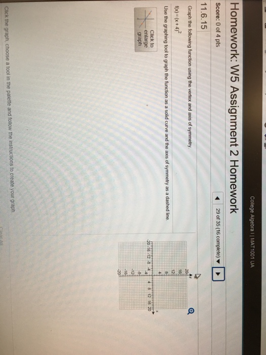 Solved Graph the following function using the vertex and | Chegg.com
