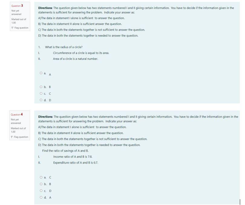 Solved Question 3 Not yet answered Marked out of 1.00 P Flag | Chegg.com