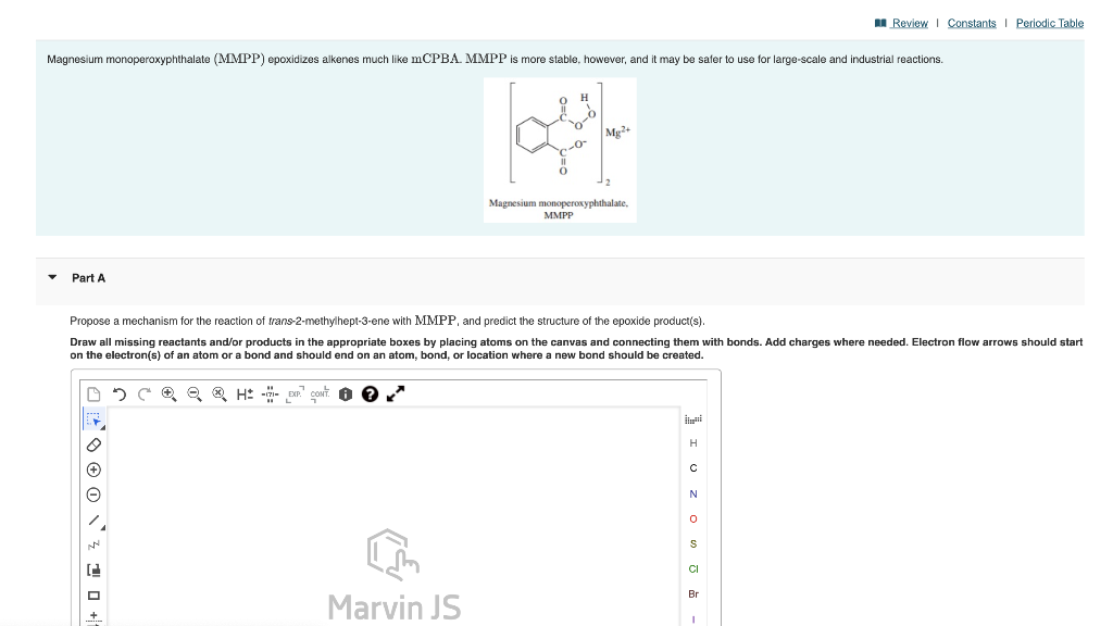 Solved A Review Constants Periodic Table Magnesium Chegg Com