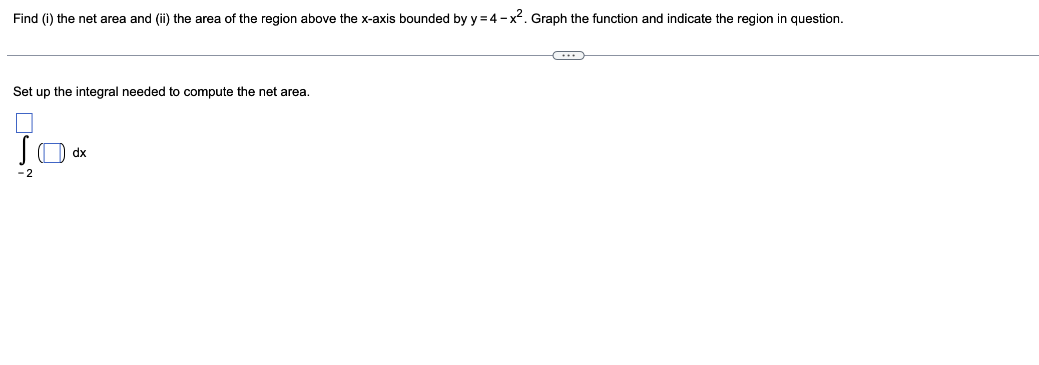 Solved Find (i) the net area and (ii) the area of the region | Chegg.com