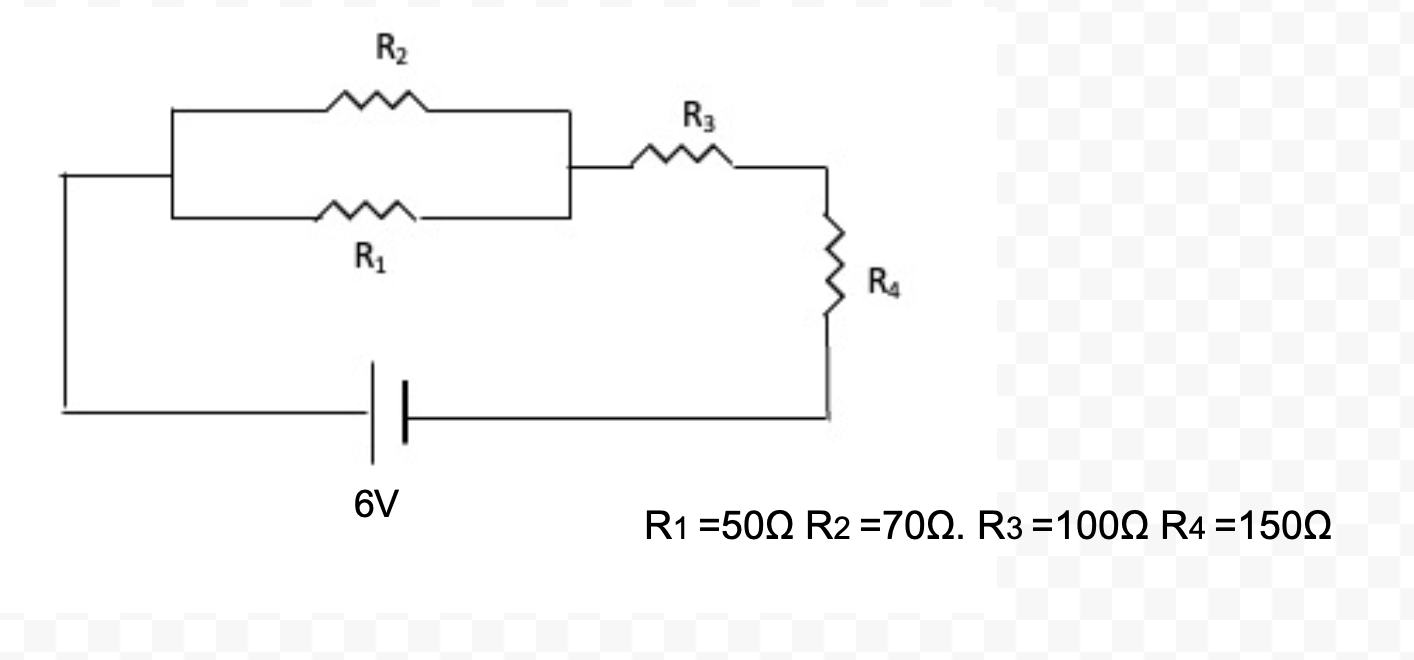 Solved Find the VTotal, Rtotal, Itotal and the current and | Chegg.com