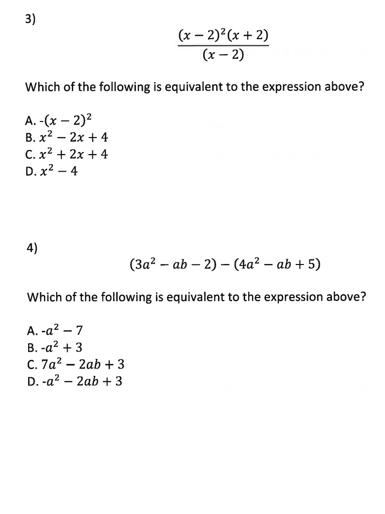 Solved X 2 2 X 2 X 2 Which Of The Following Is Chegg Com