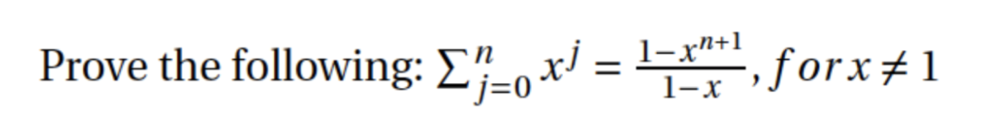Solved Prove the following: ]=x1 = = 1-x1+1 -, forx #1 1-X | Chegg.com