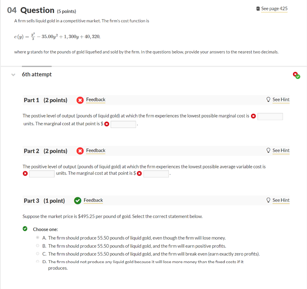 Solved What are the correct answers for part 1 and part 2? | Chegg.com