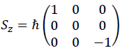 Solved Matrix representation of Sz is given by the following | Chegg.com