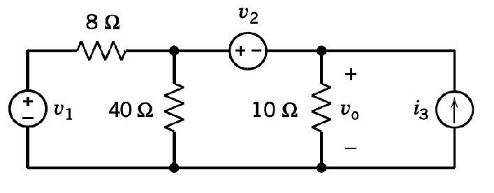 Solved Determine the value of Vo using Superposition. | Chegg.com